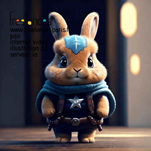 Pao internet vidéo illustration 3d serveur intelligence générative freelance paris studio de création 5T1YNF90